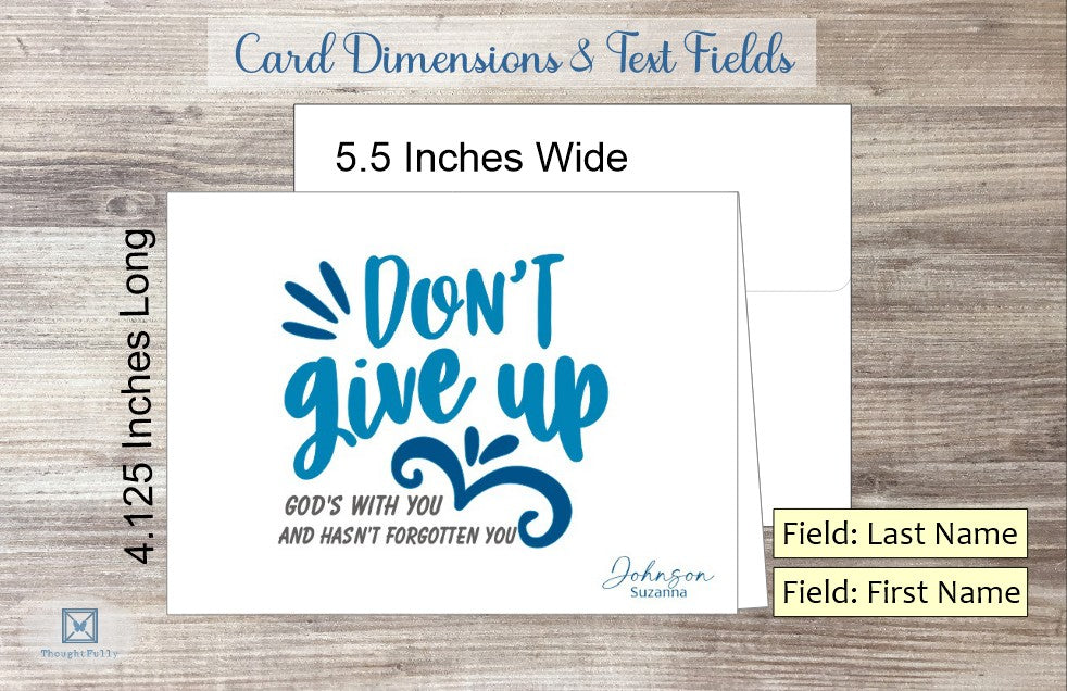 Don't Give Up Card (#110104AS)