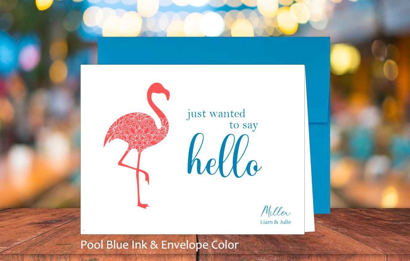 Hello Flamingo Card (#110108AS)