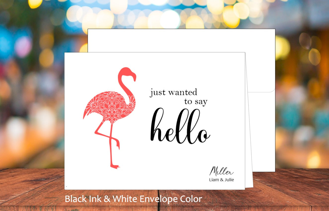 Hello Flamingo Card (#110108AS)