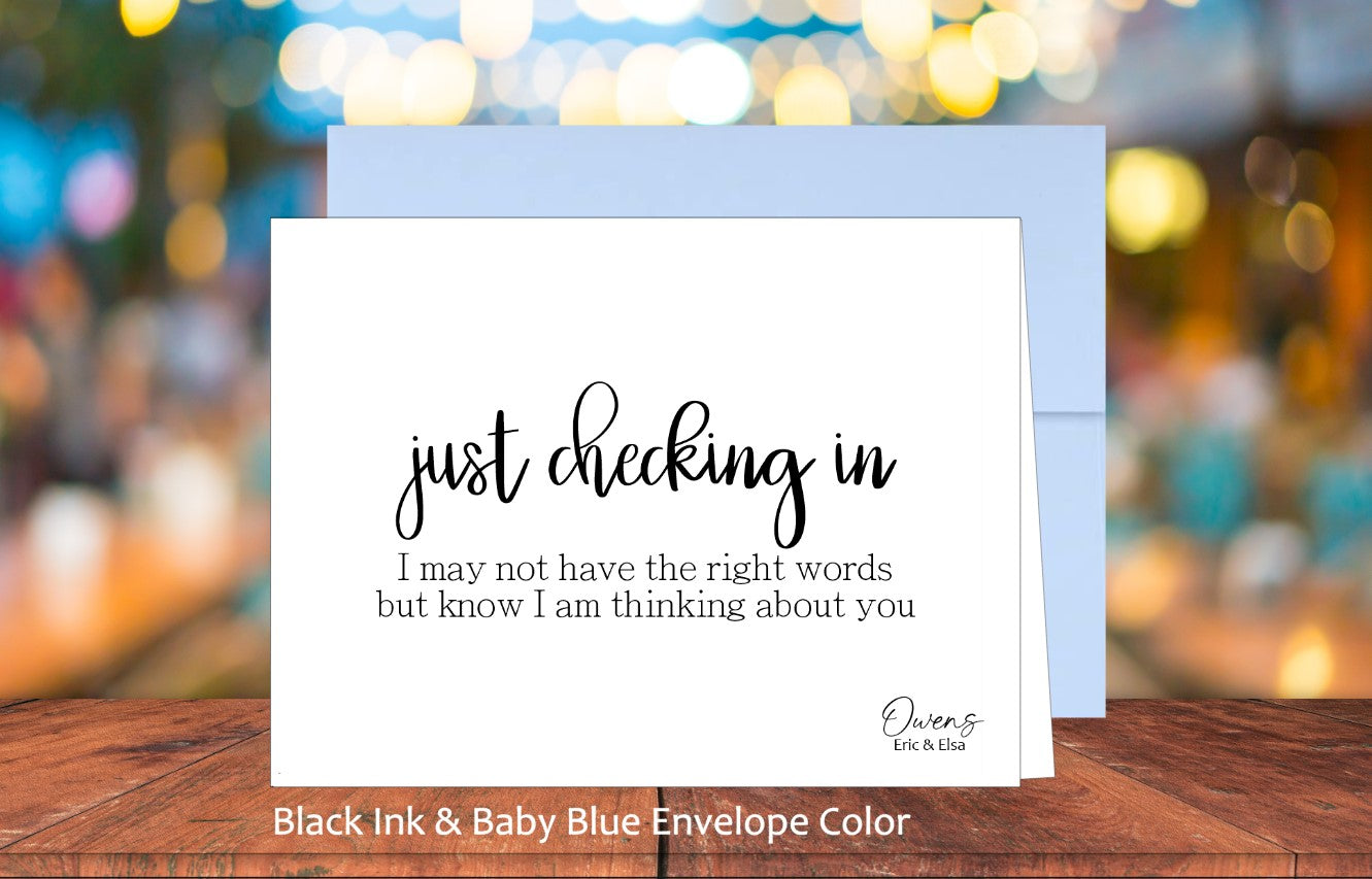 Just Checking In Card (#110115AS)