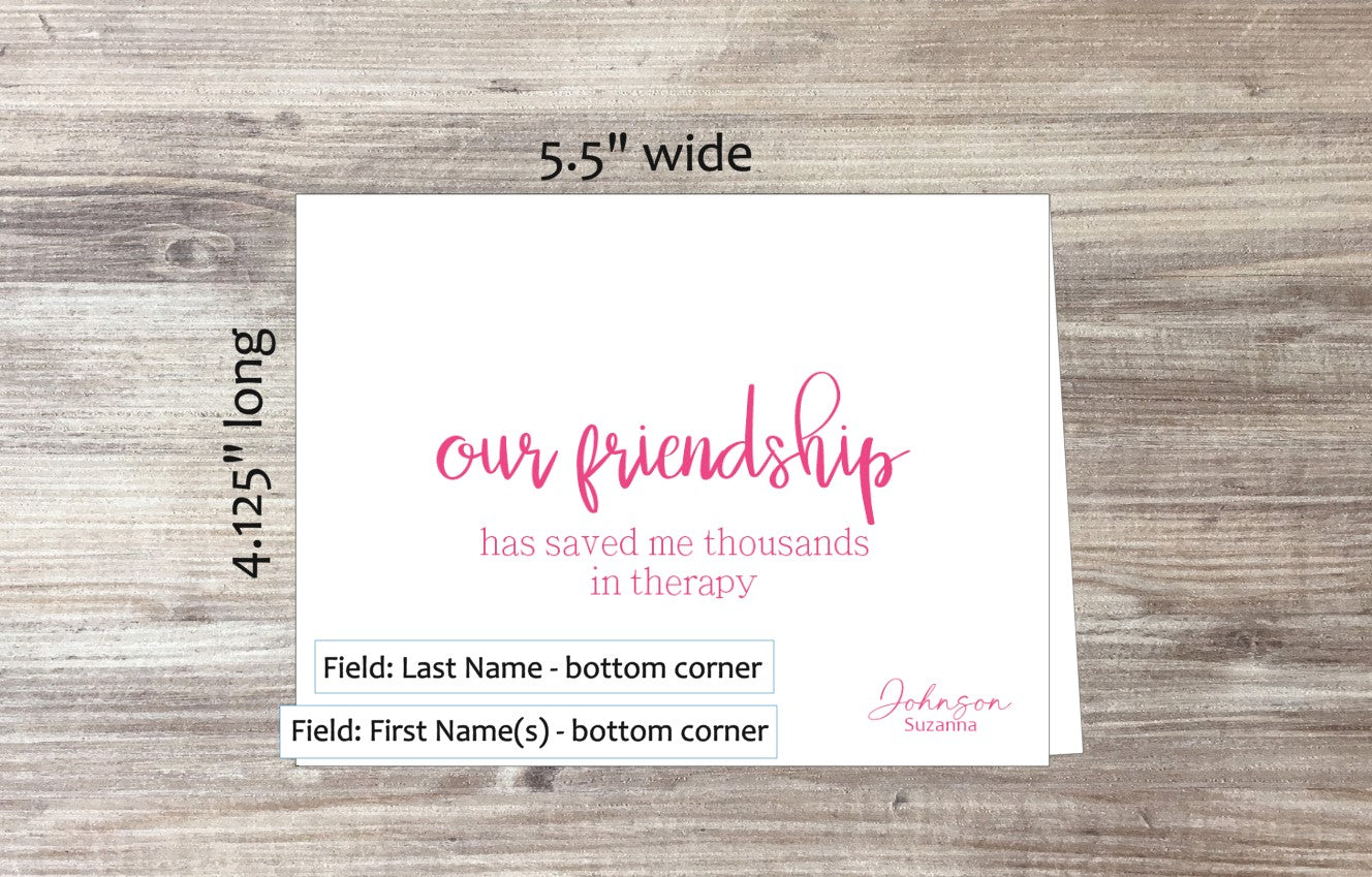 Our Friendship Card (#110116AS)