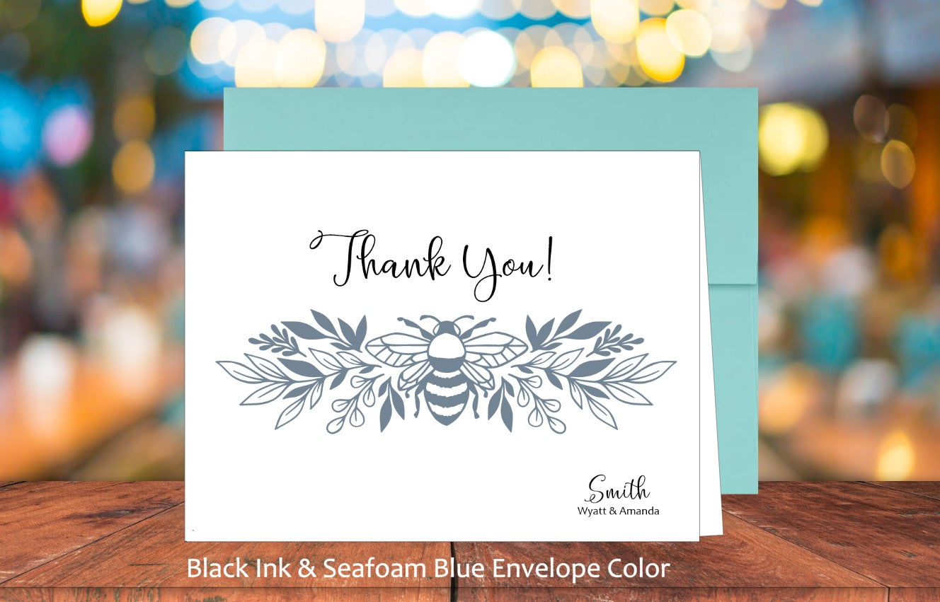 Thank You Bee Border Cards (#120103AS)