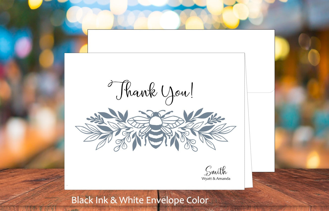 Thank You Bee Border Cards (#120103AS)