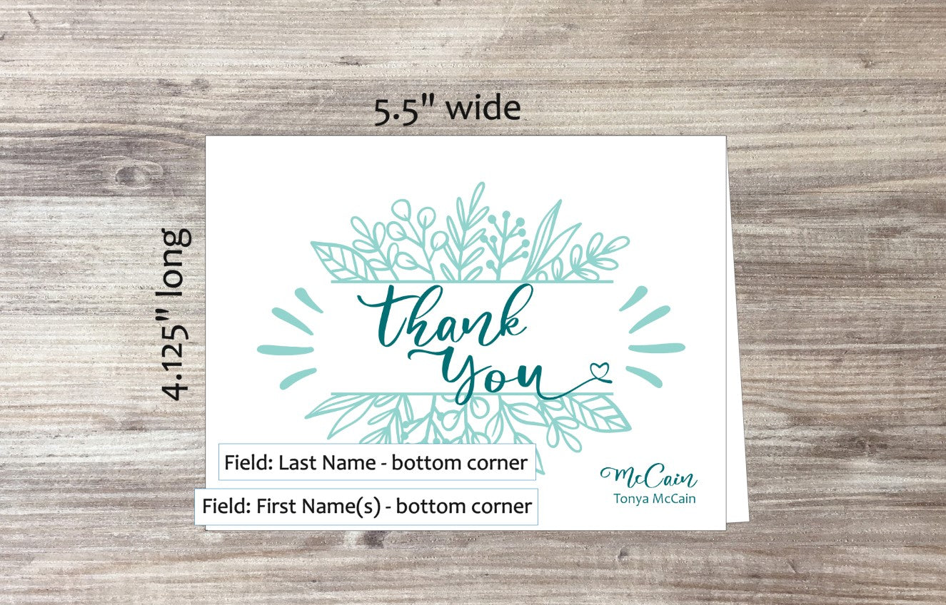 Thank You Card (#120111AS)