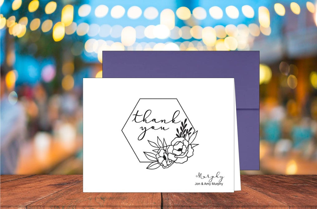 Thank You Hexagon Frame Card (#120150AS)