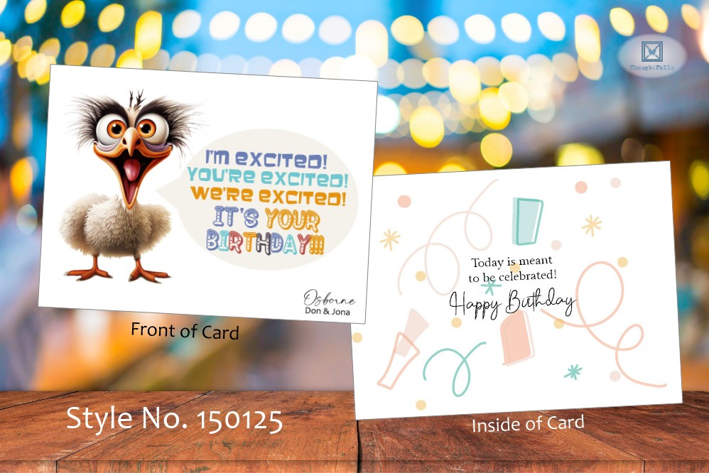 Excited Birthday Card (#150125AS)