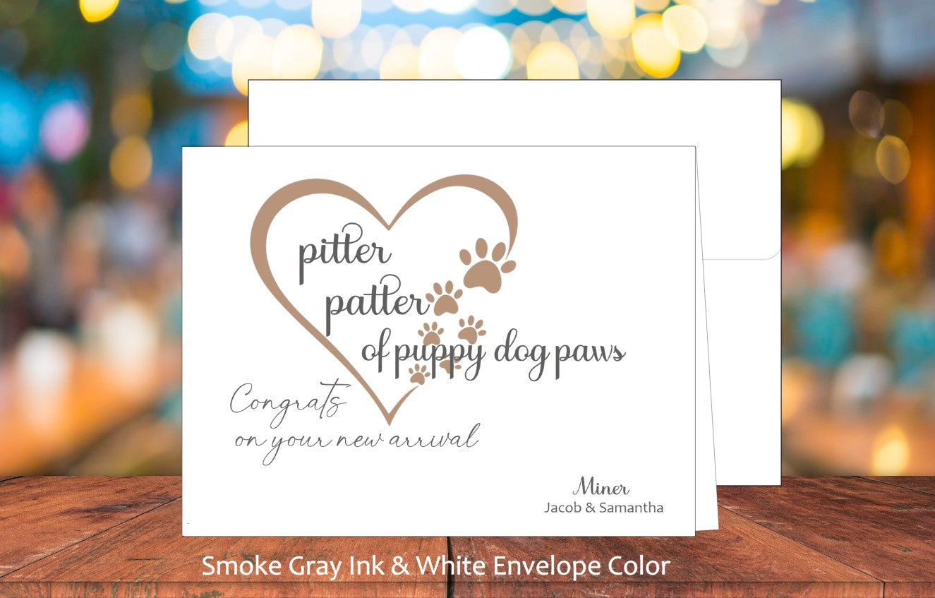 Pitter Patter Puppy Card (#160101AS)