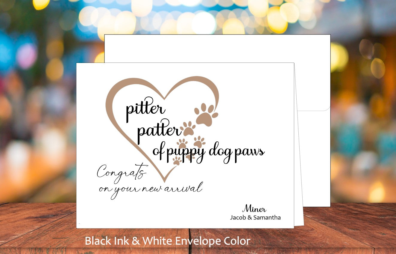 Pitter Patter Puppy Card (#160101AS)