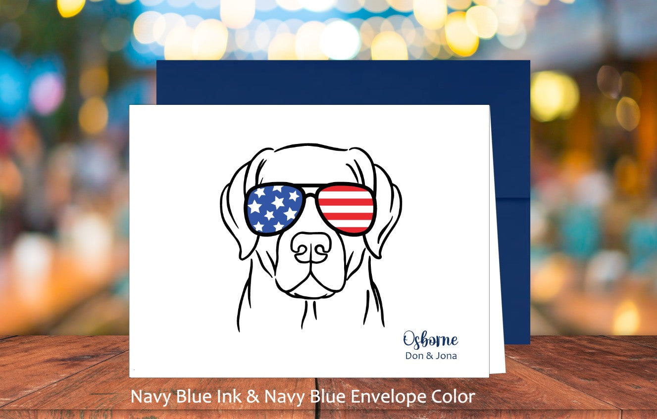 Labrador Retriever with Sunglasses Card (#160103AS)