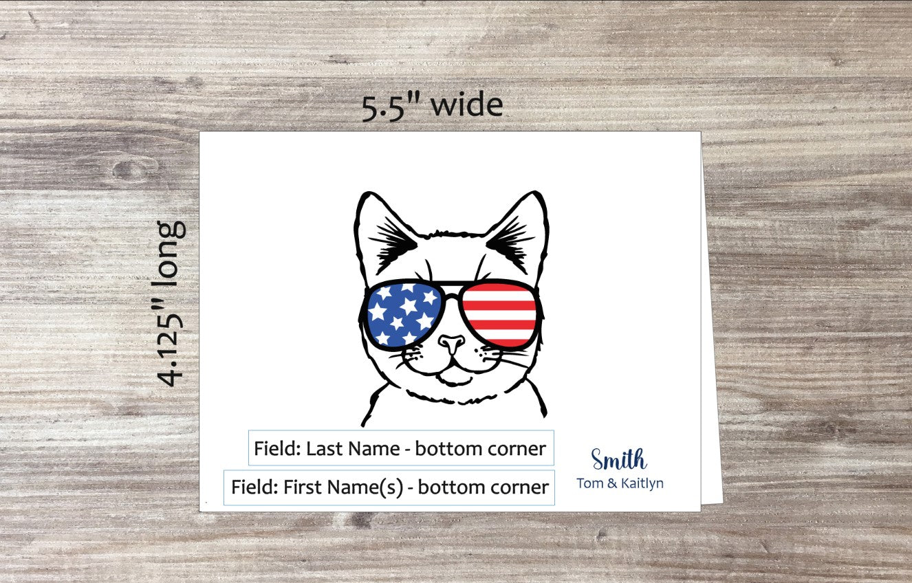 Cat Sunglasses Card (#160104AS)