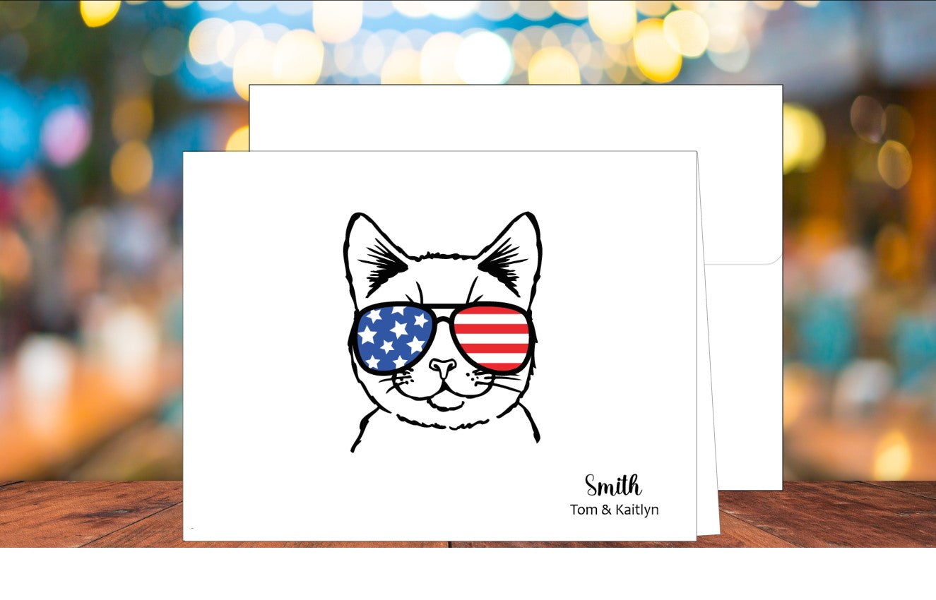 Cat Sunglasses Card (#160104AS)
