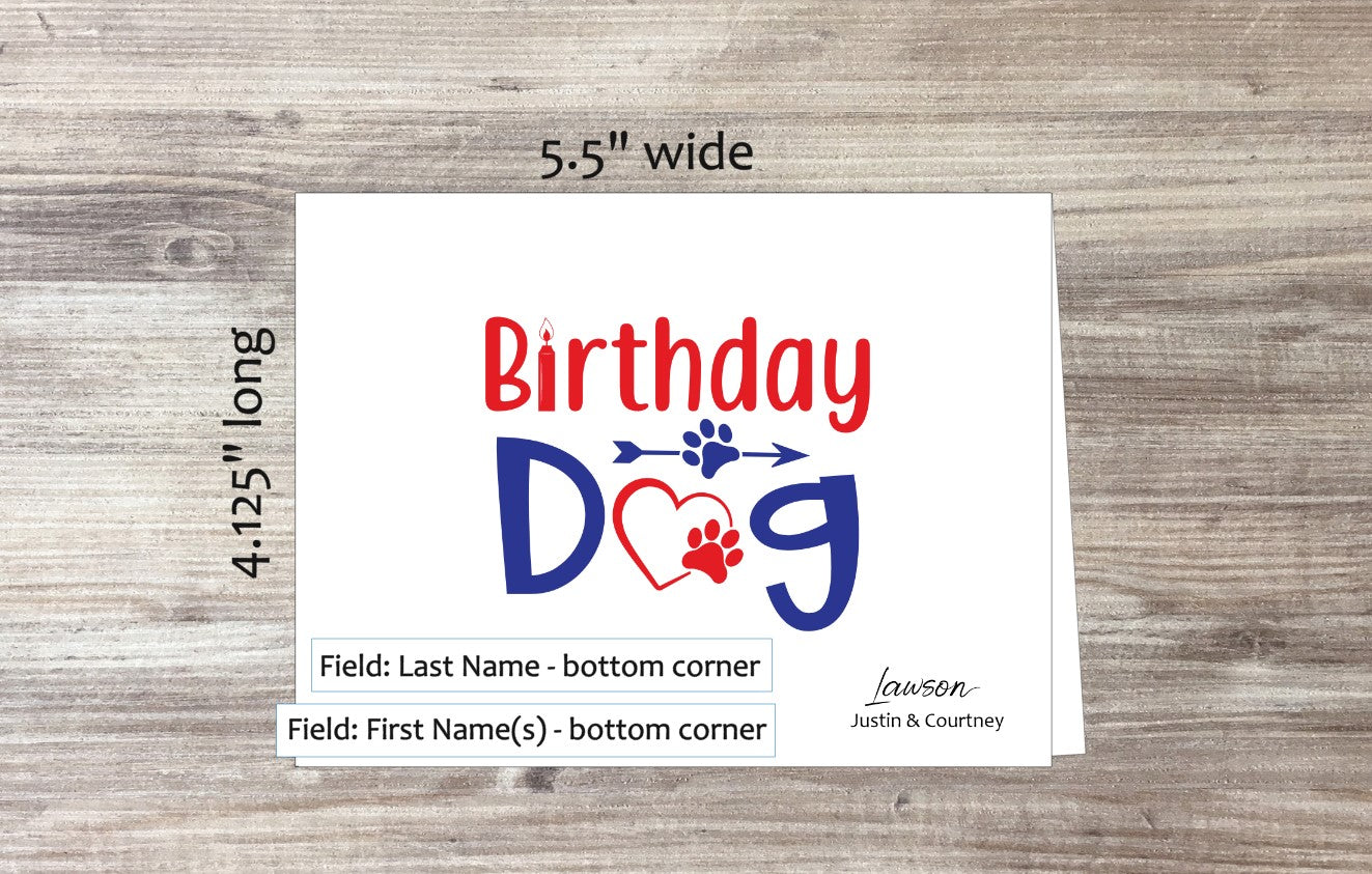 Dog Birthday Cards (#160105AS)