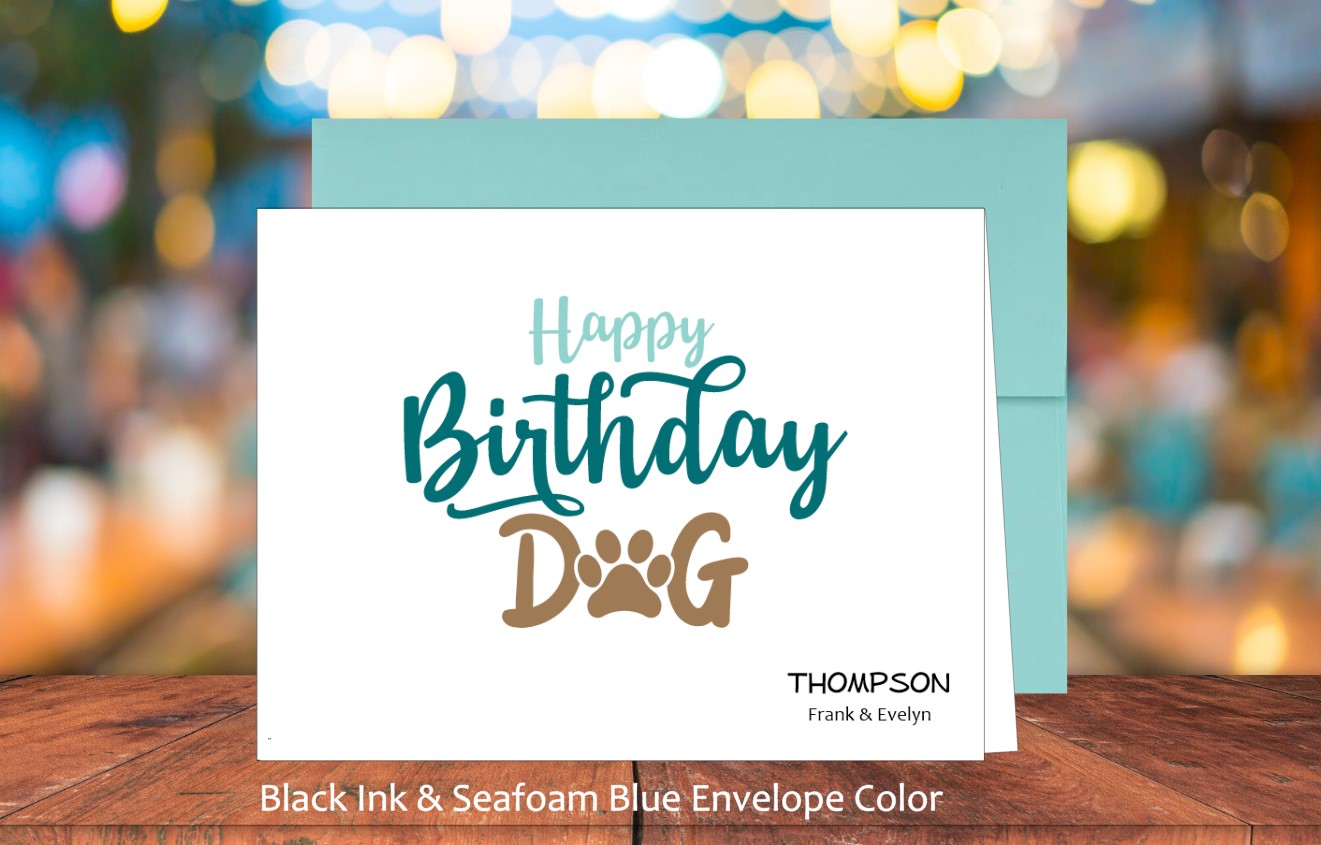 Happy Birthday Dog Card (#160107AS)