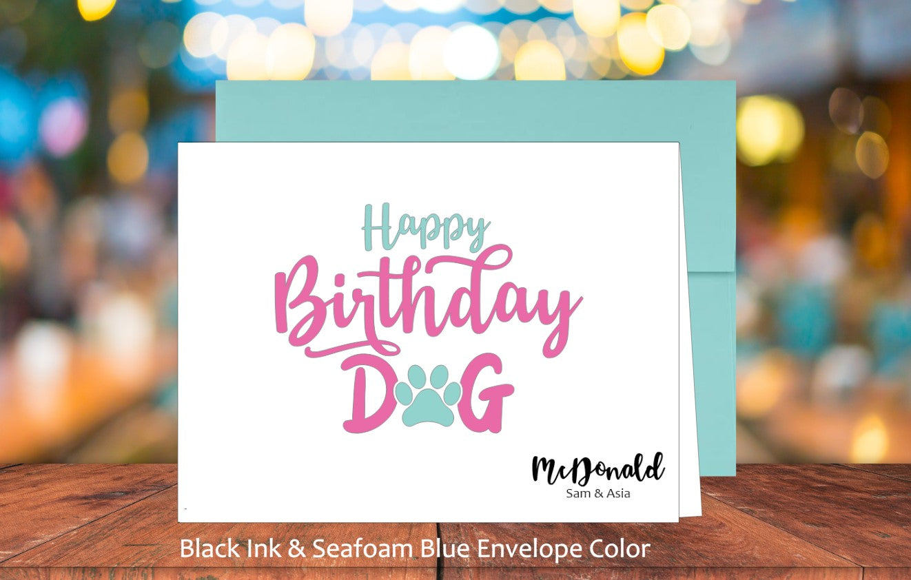 Happy Birthday Dog Card (#160108AS)