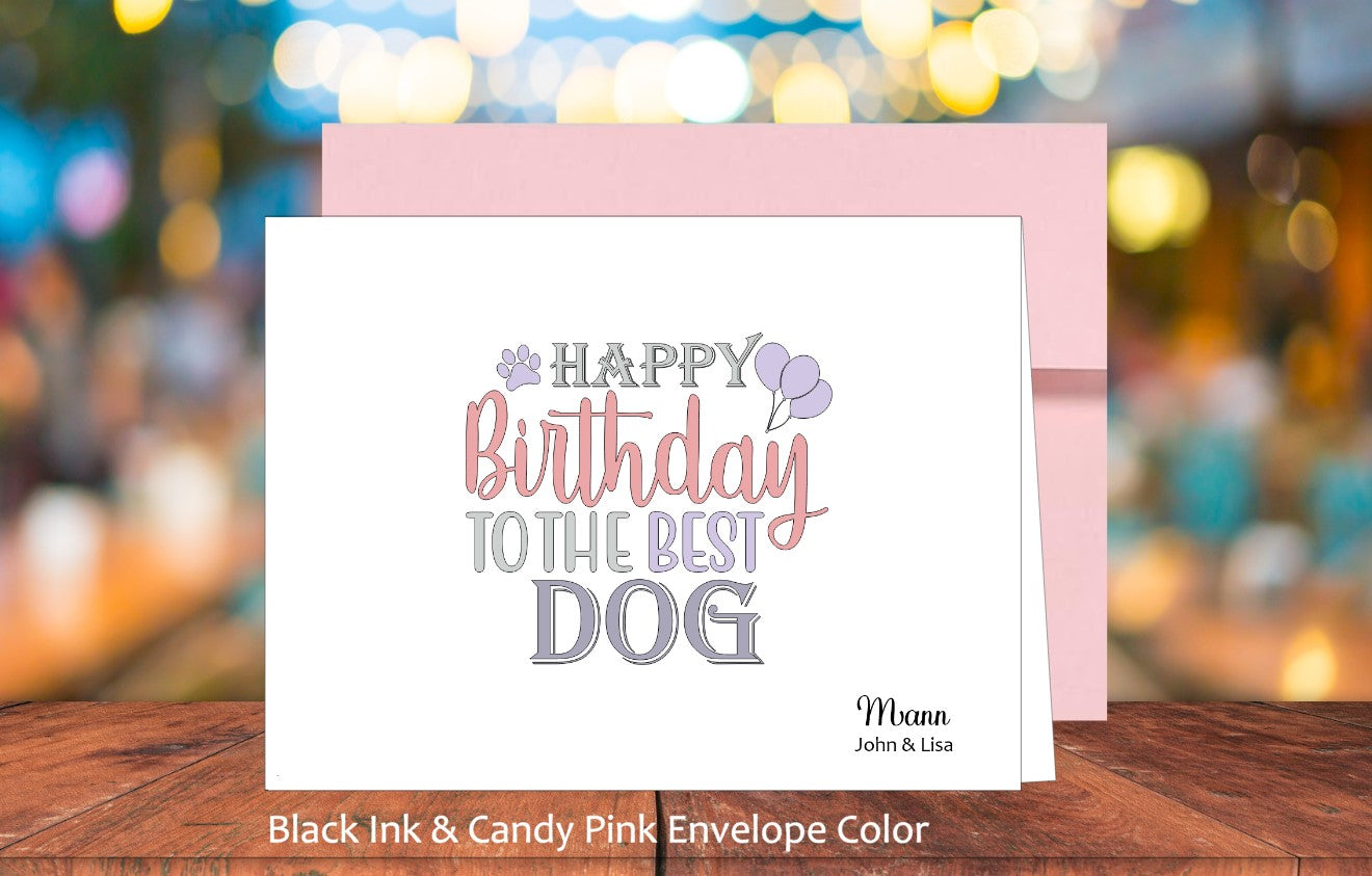 Happy Birthday To The Best Dog Card (#160112AS)