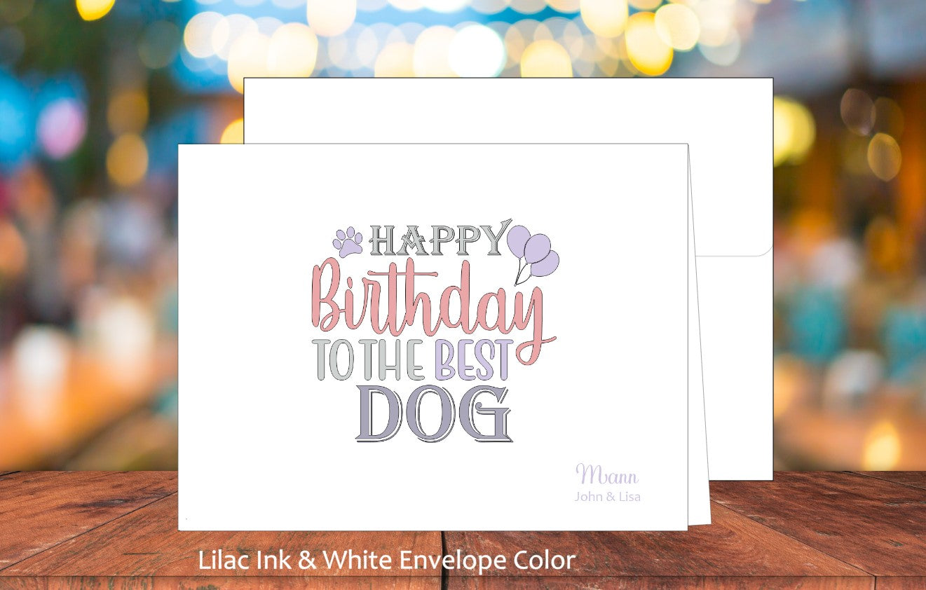 Happy Birthday To The Best Dog Card (#160112AS)