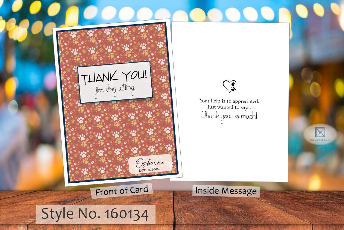 Thank You for Dog Sitting Card (#160134AV)