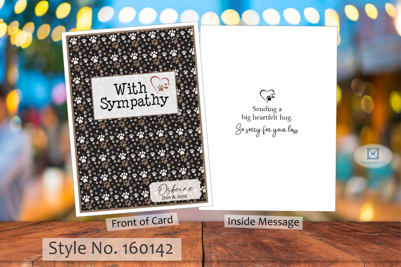 With Sympathy Card (Dog) (#160142AV-IM)