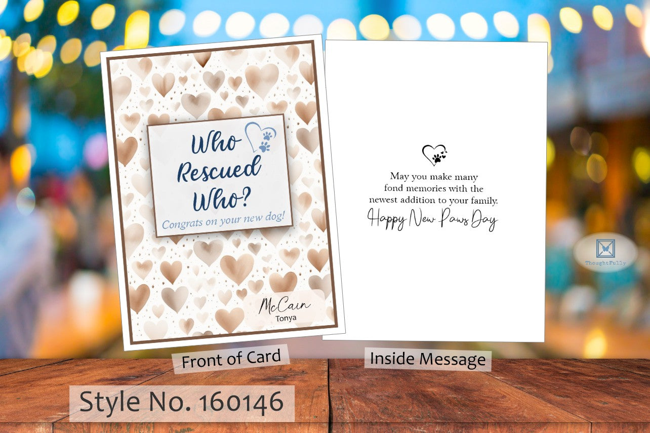 Who Rescued Who Card (Dog) (#160146AV-IM)