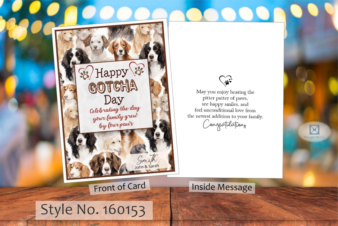 Happy Gotcha Day Card (Dog) (#160153AV-IM)