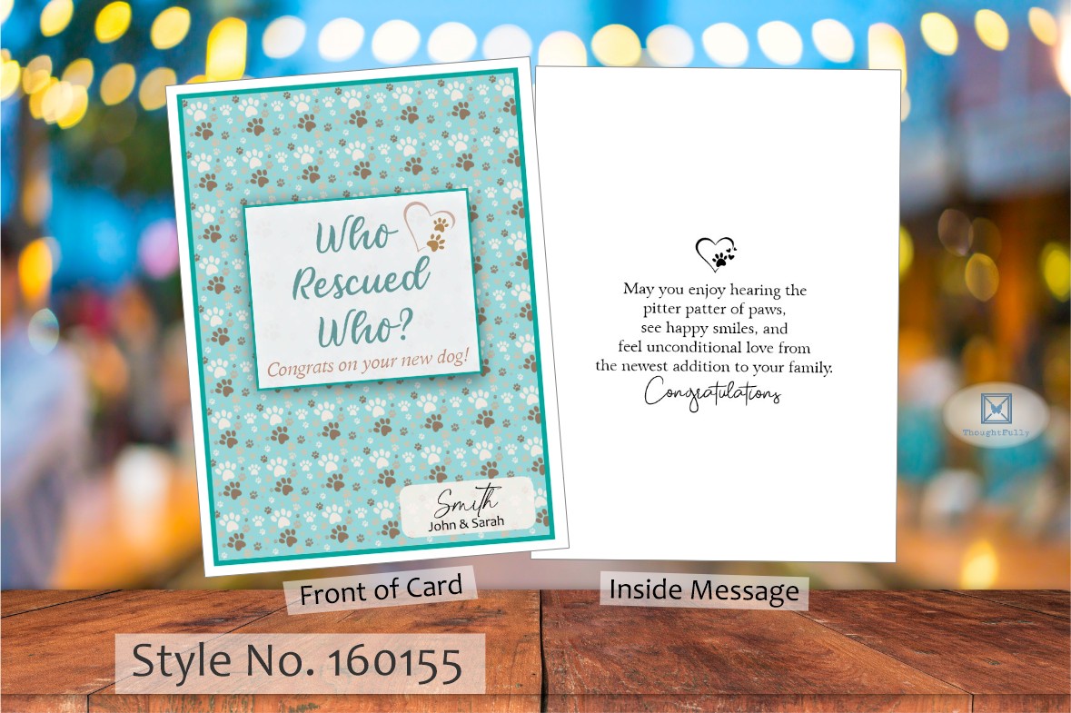 Who Rescued Who Card (Dog) (#160155AV-IM)