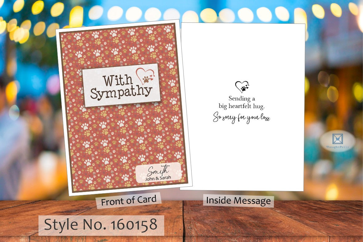 With Sympathy Card (Dog) (#160158AV-IM)