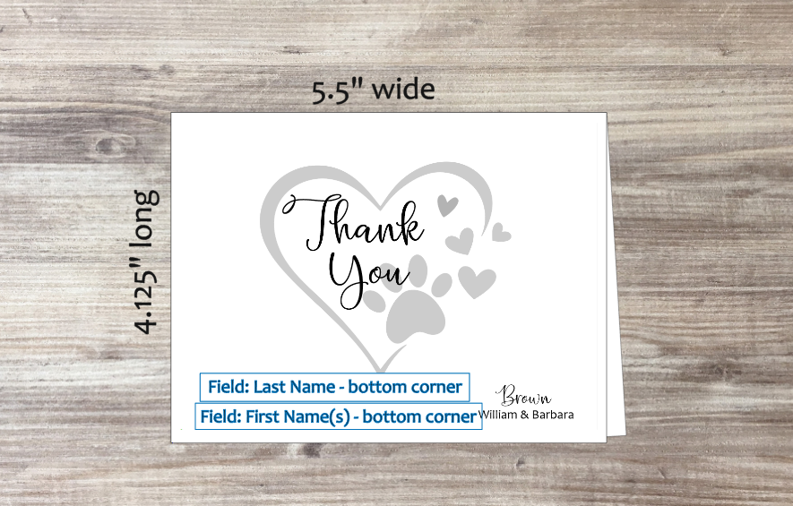 Thank You Card (#160190AS)