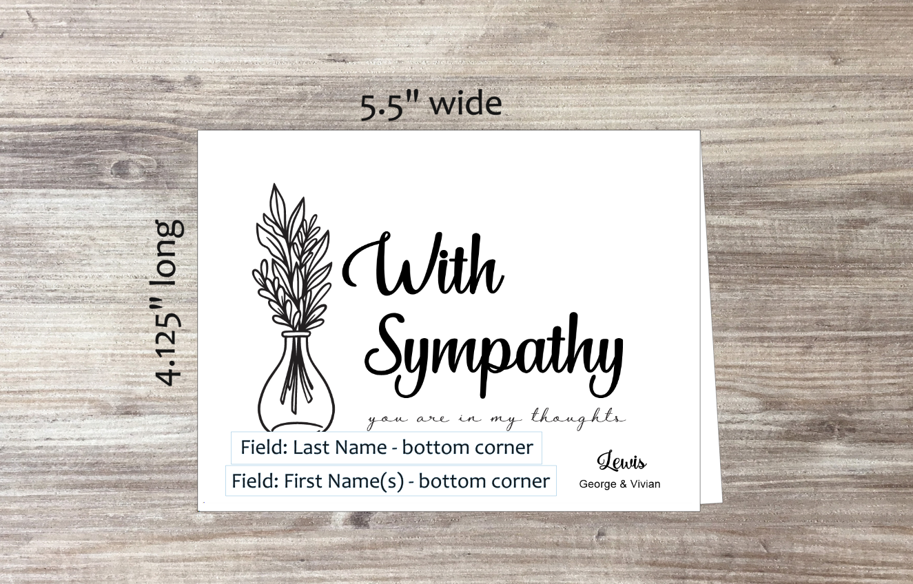With Sympathy Card (#190100AS)
