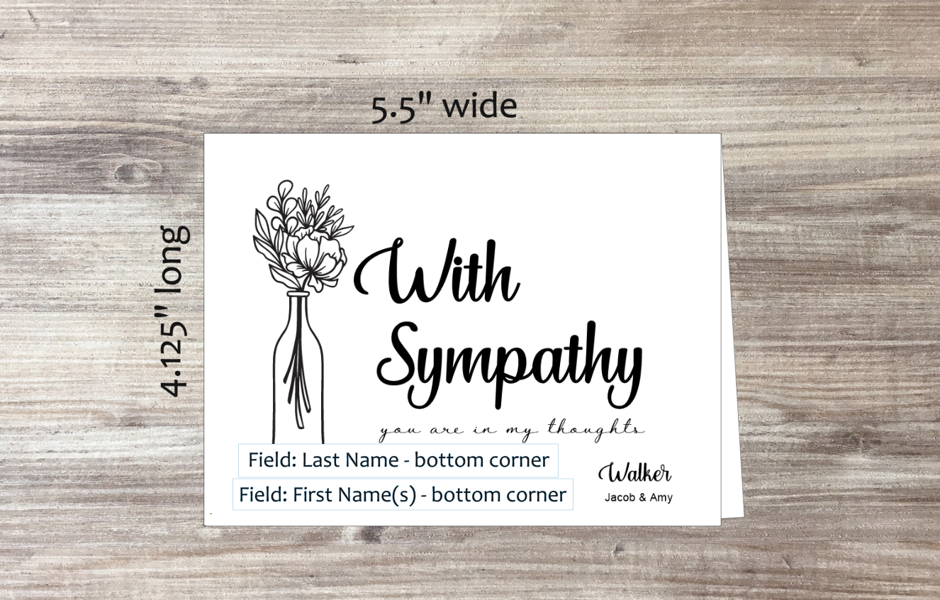 With Sympathy Card (#190110AS)