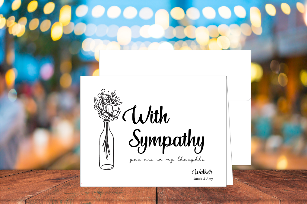 With Sympathy Card (#190110AS)