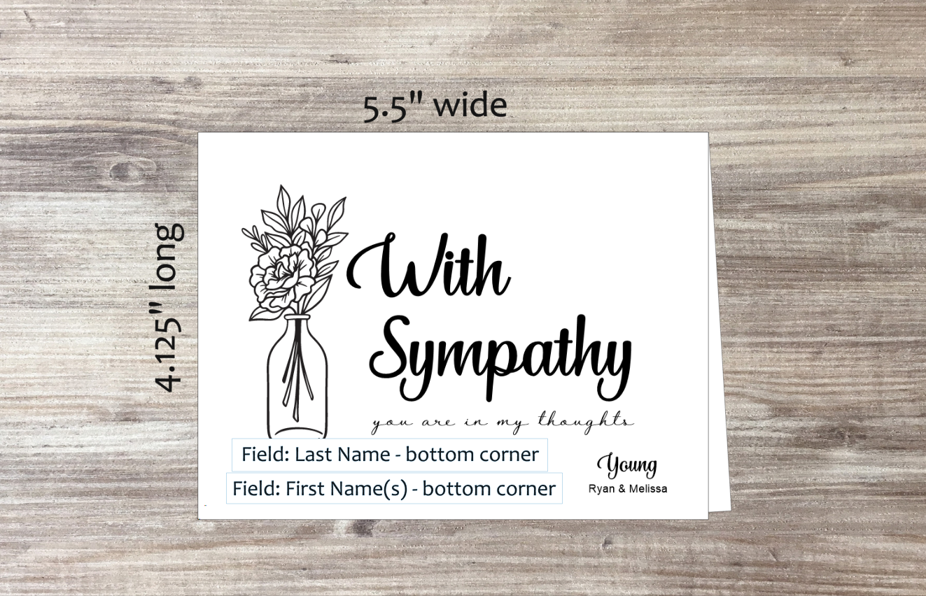 With Sympathy Card (#190120AS)