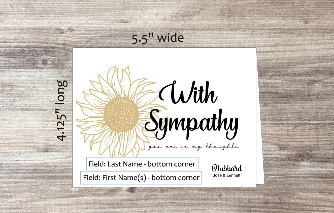 With Sympathy Card (#190130AS)