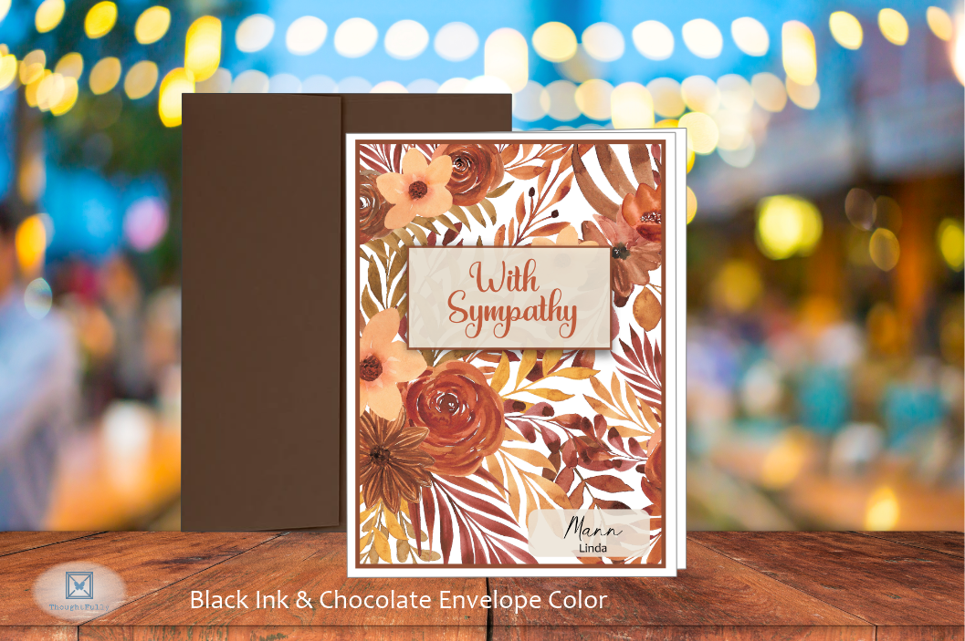 With Sympathy Card (Fall Season) (#190132AV-IM)