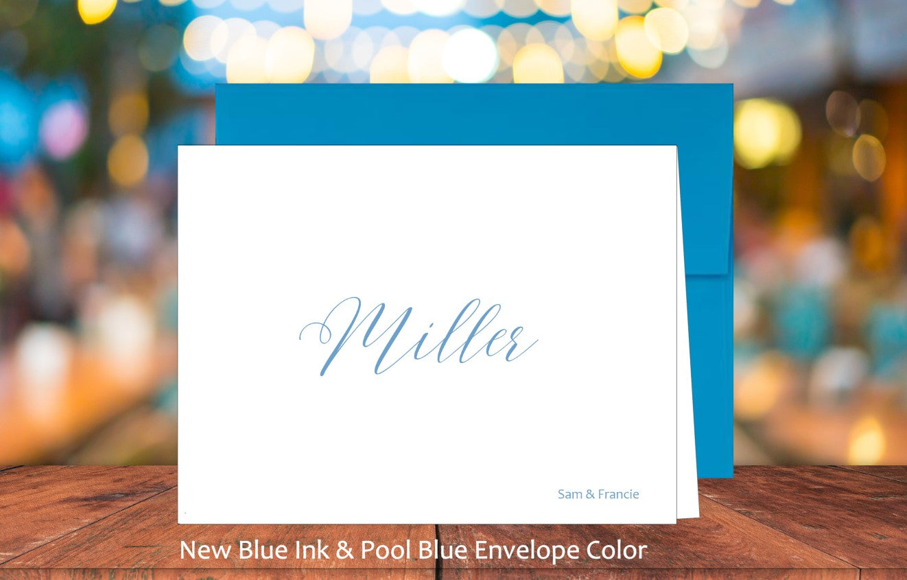 Cursive Last Name Card (#210102AS)