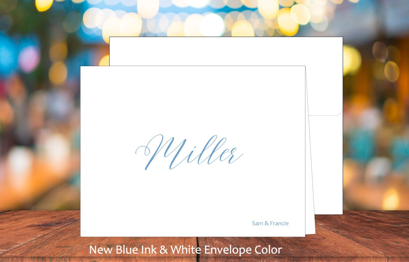 Cursive Last Name Card (#210102AS)