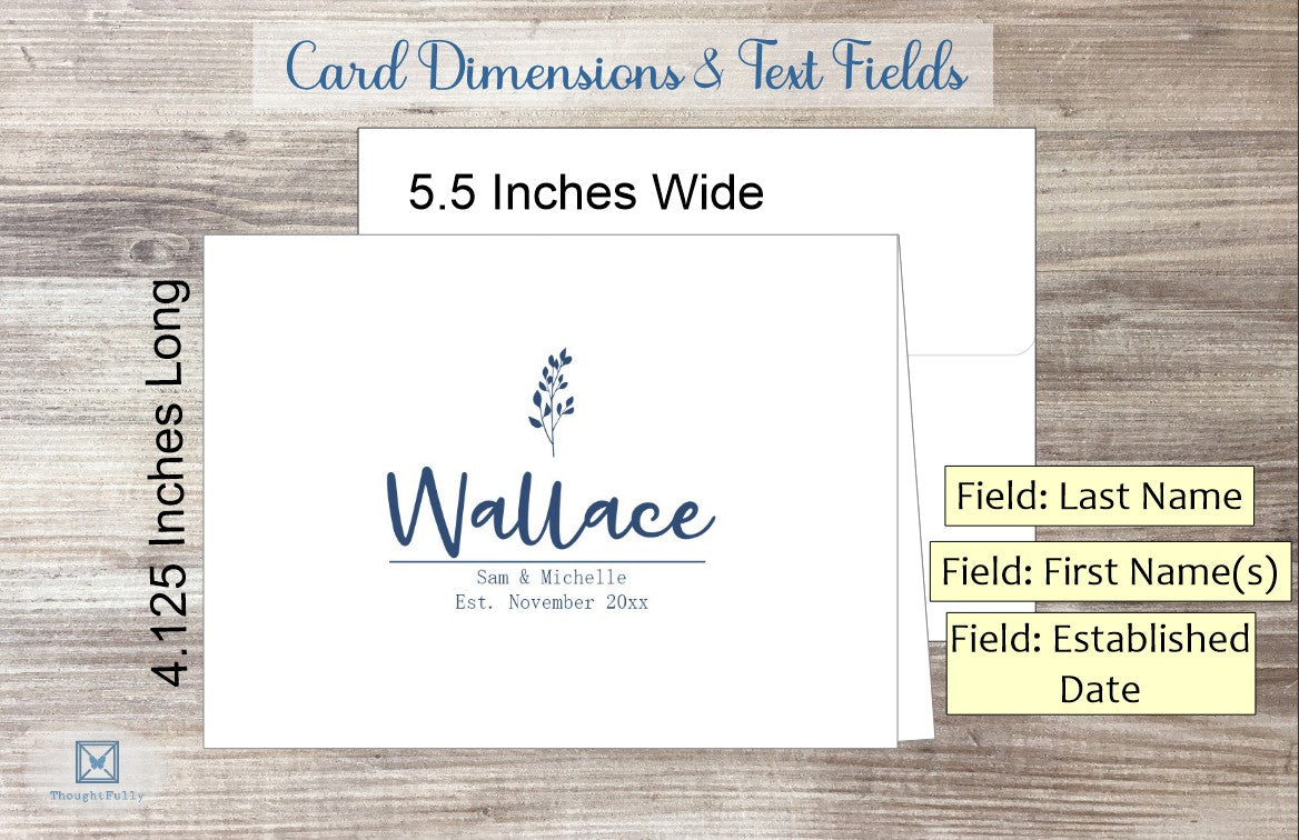 Name In Middle of Card (#210117AS)