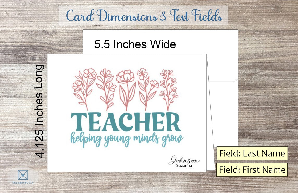 Teacher Helping Young Minds Card (#220117AS)