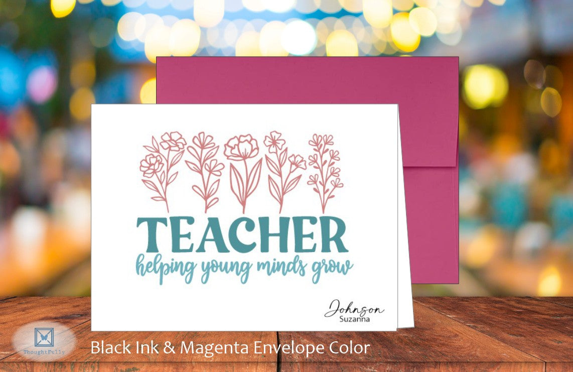 Teacher Helping Young Minds Card (#220117AS)