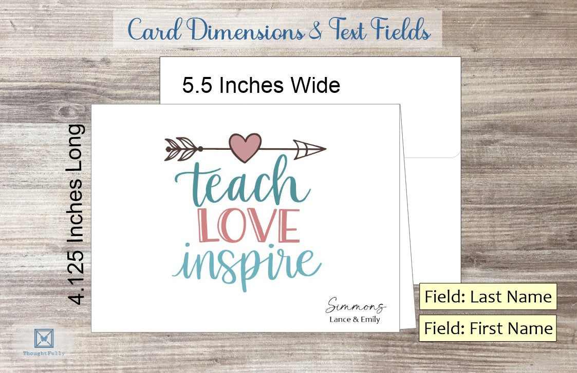 Teach Love Inspire Card (#220120AS)