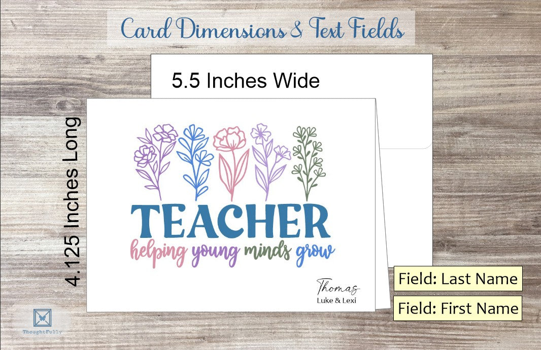 Teacher Helping Young Minds Card (#220121AS)