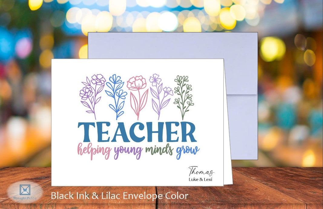 Teacher Helping Young Minds Card (#220121AS)