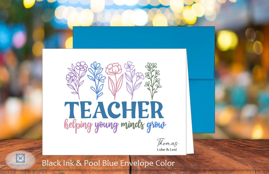 Teacher Helping Young Minds Card (#220121AS)