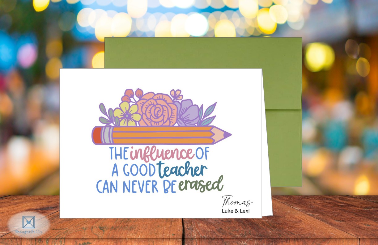 Teacher's Influence Card (#220122AS)