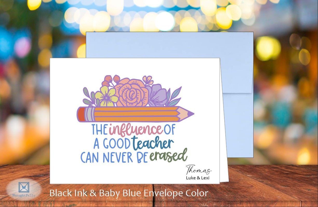 Teacher's Influence Card (#220122AS)