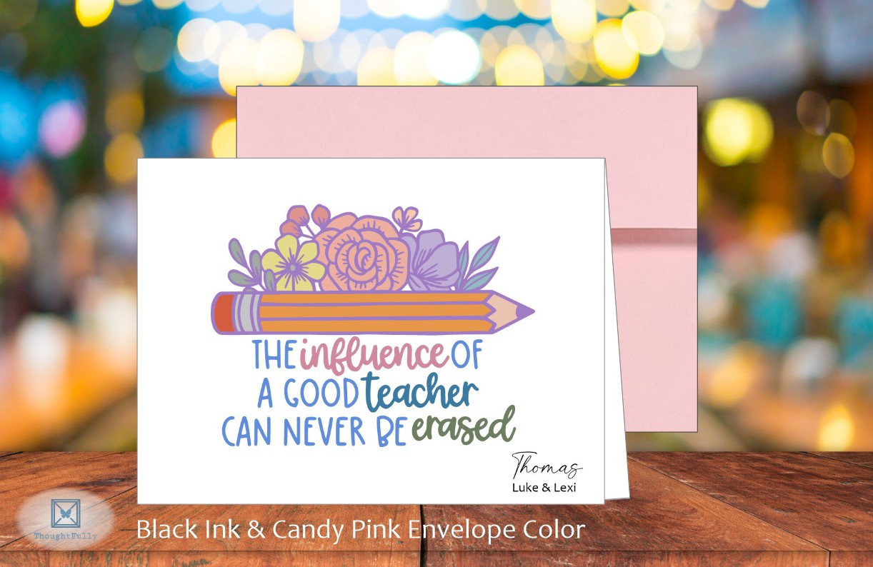 Teacher's Influence Card (#220122AS)