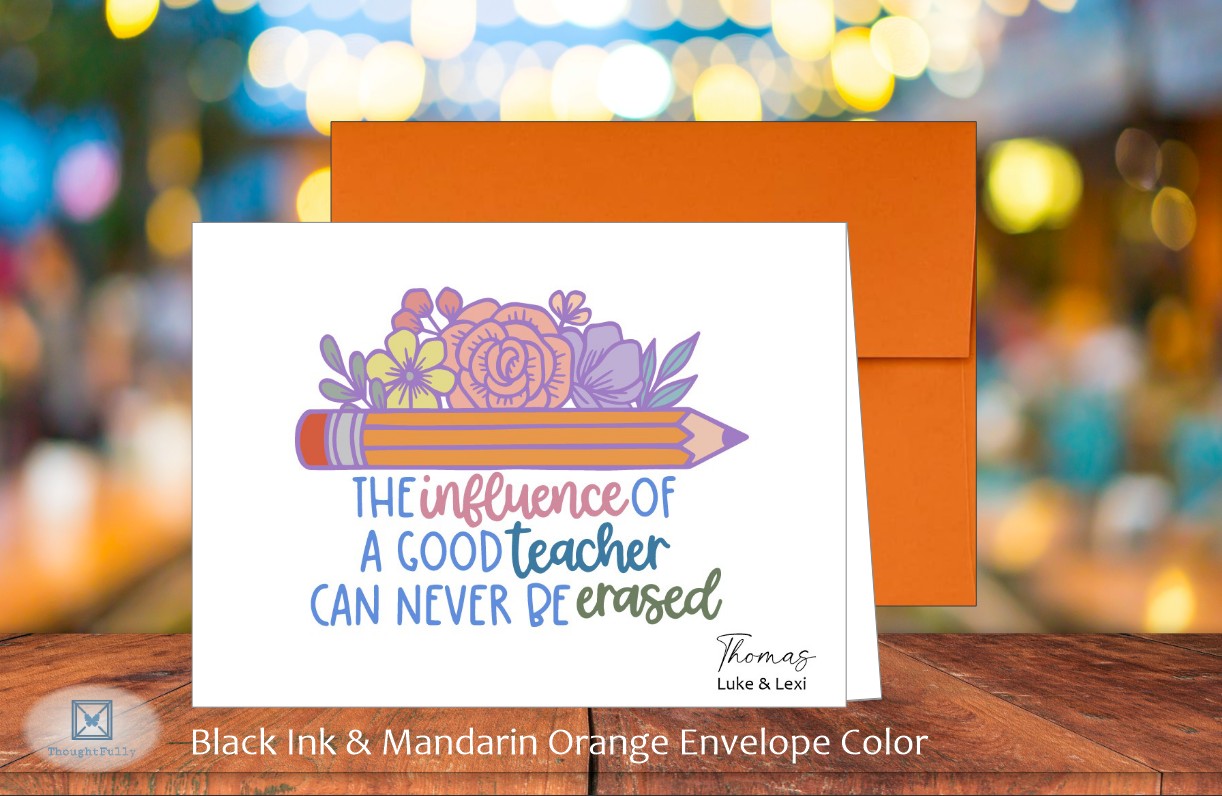 Teacher's Influence Card (#220122AS)