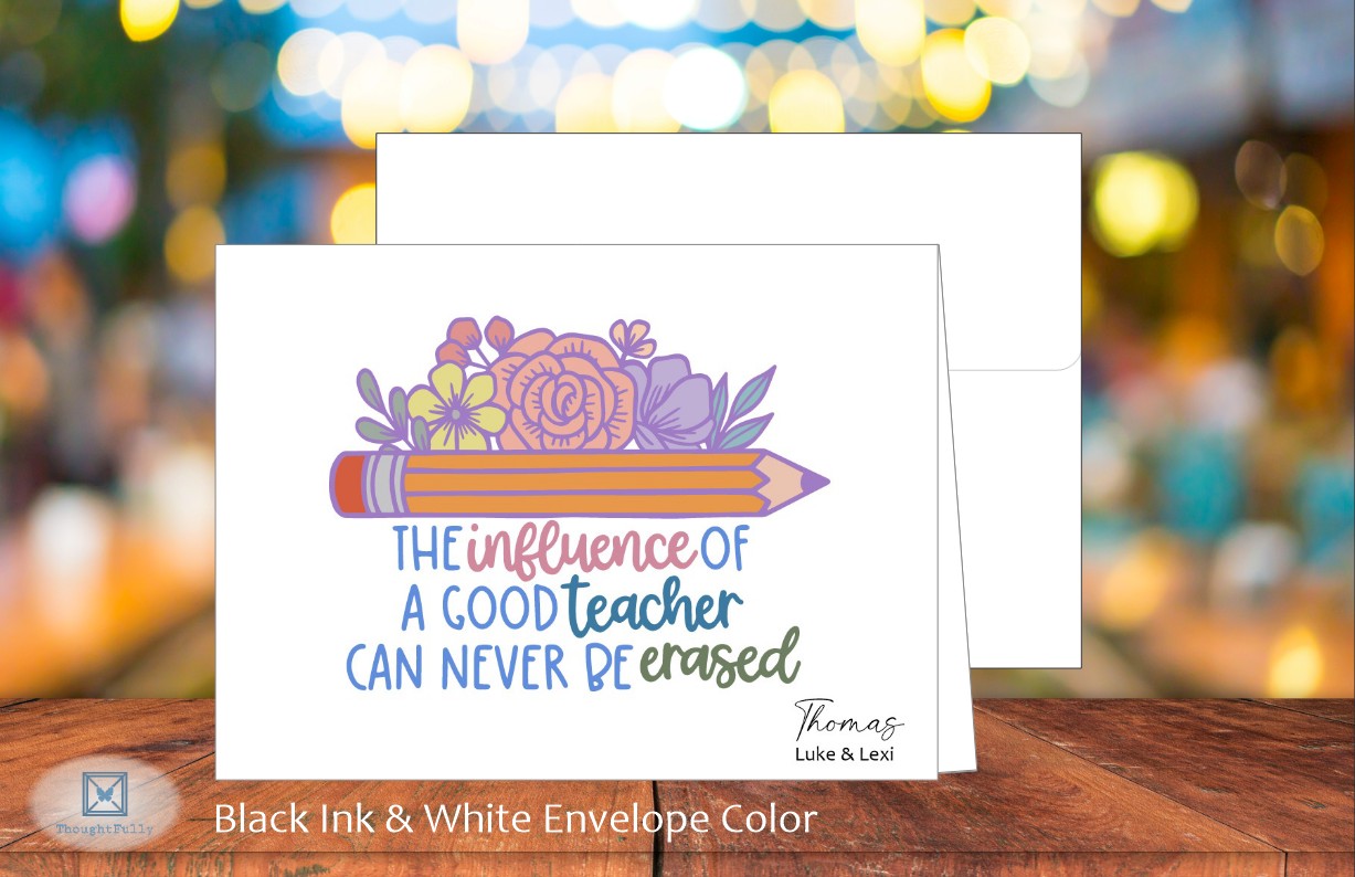 Teacher's Influence Card (#220122AS)