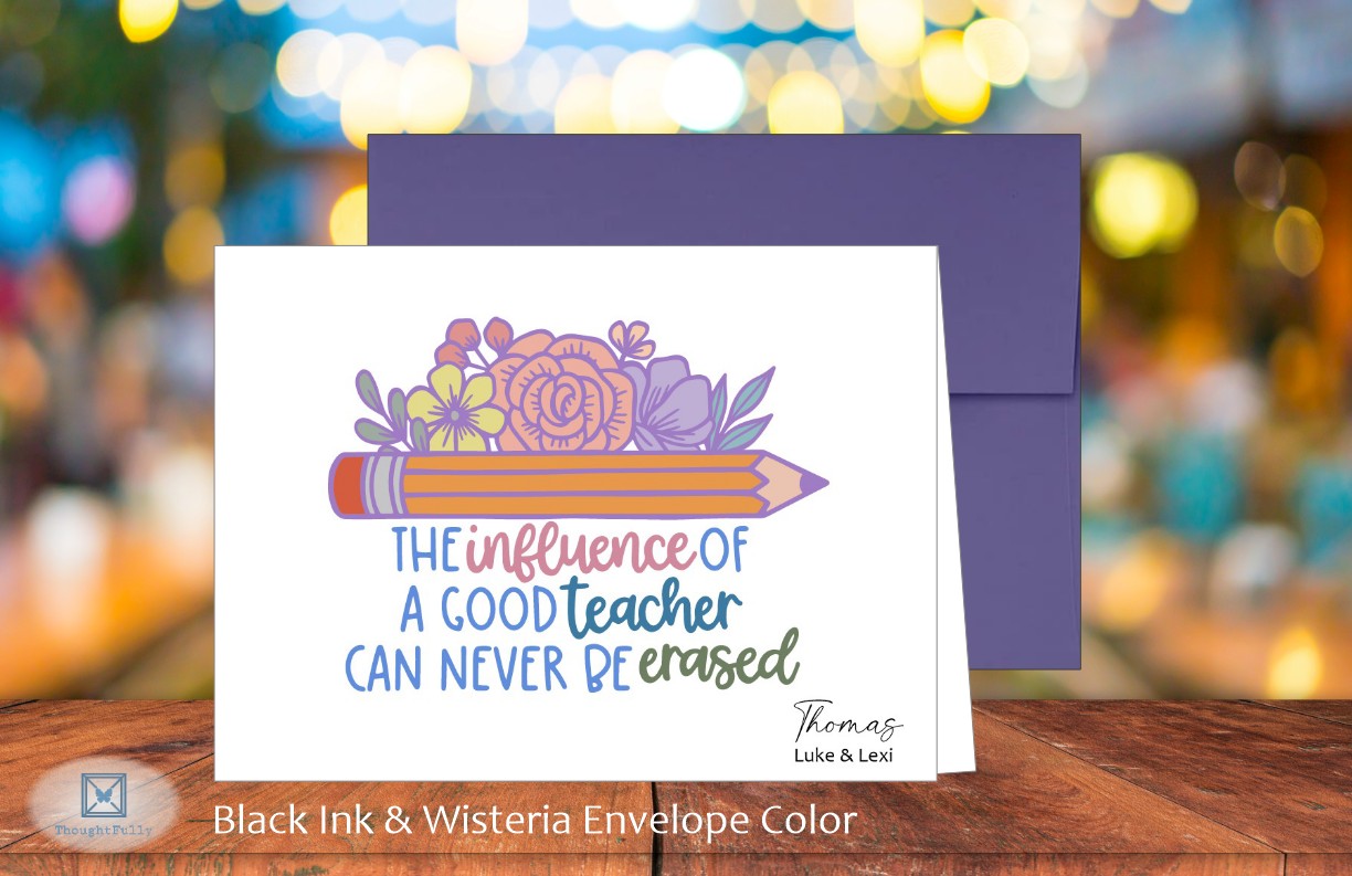 Teacher's Influence Card (#220122AS)