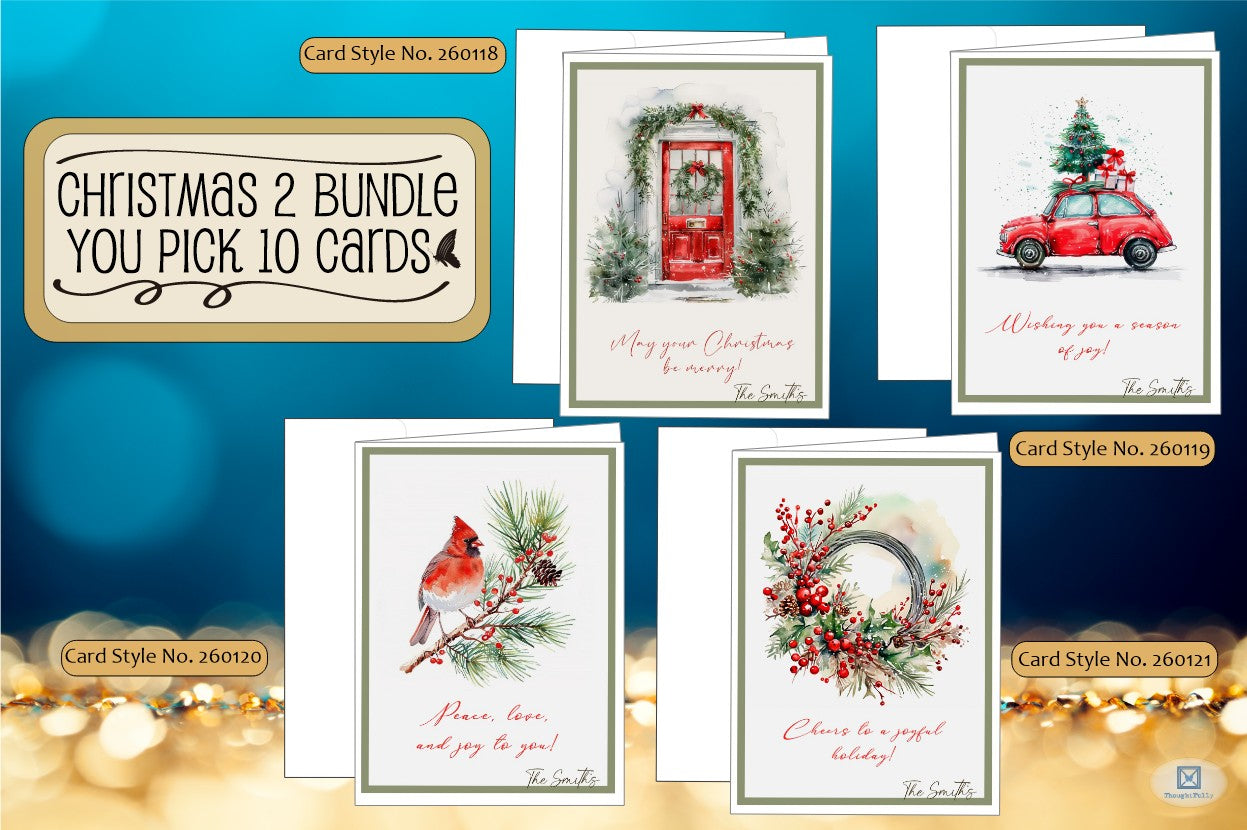 Pick 10 Cards - Christmas 2 Bundle (#230112BDV)