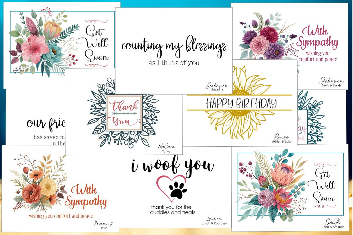 Variety 6 Bundle - Pick 10 Cards (#230119BD)